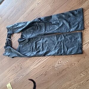 Indian Motorcycle Men's Leather Chaps - Large